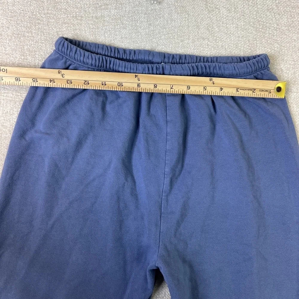 Aerie Fleece Lightweight Joggers Blue Lounge Cozy Sweatpants Women's S Short - Picture 4 of 6